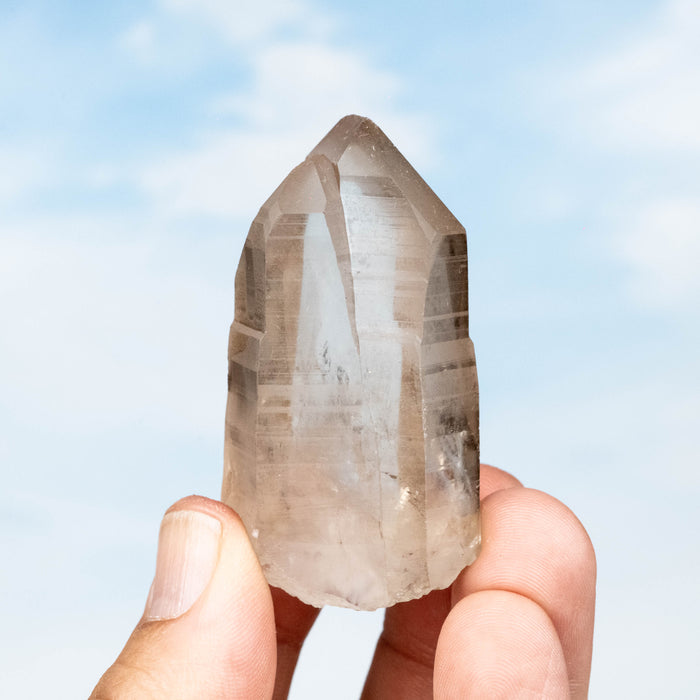 Smoky Lemurian Seed Quartz Crystal 81 g 59x39mm