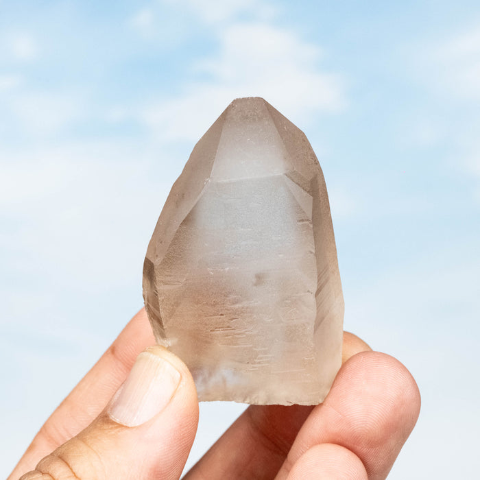 Smoky Lemurian Seed Quartz Crystal 66 g 56x37mm