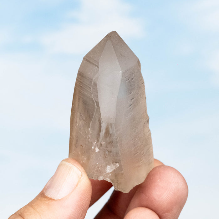 Smoky Lemurian Seed Quartz Crystal 66 g 56x37mm