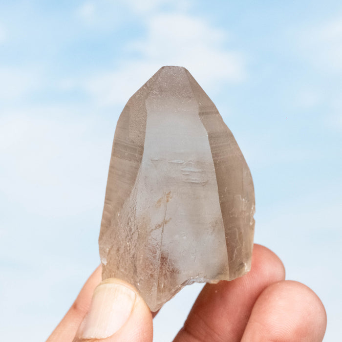 Smoky Lemurian Seed Quartz Crystal 66 g 56x37mm