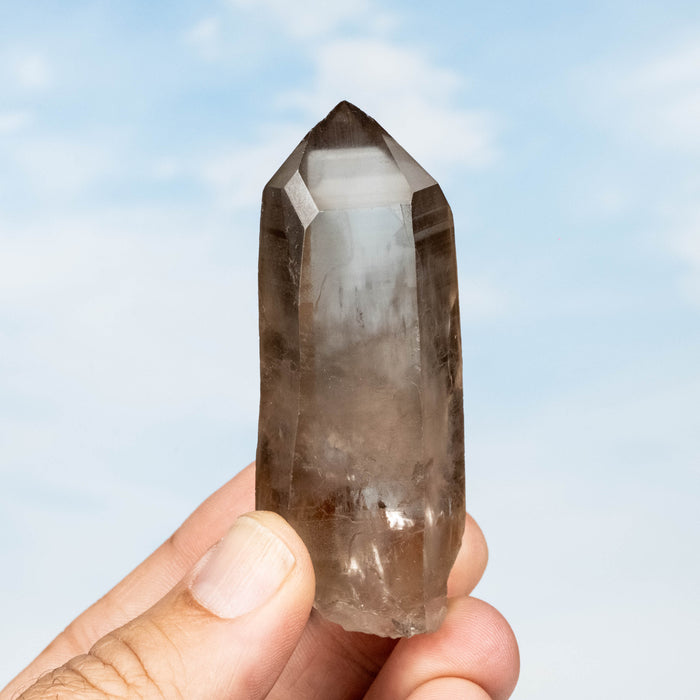 Smoky Lemurian Seed Quartz Crystal 86 g 80x31mm