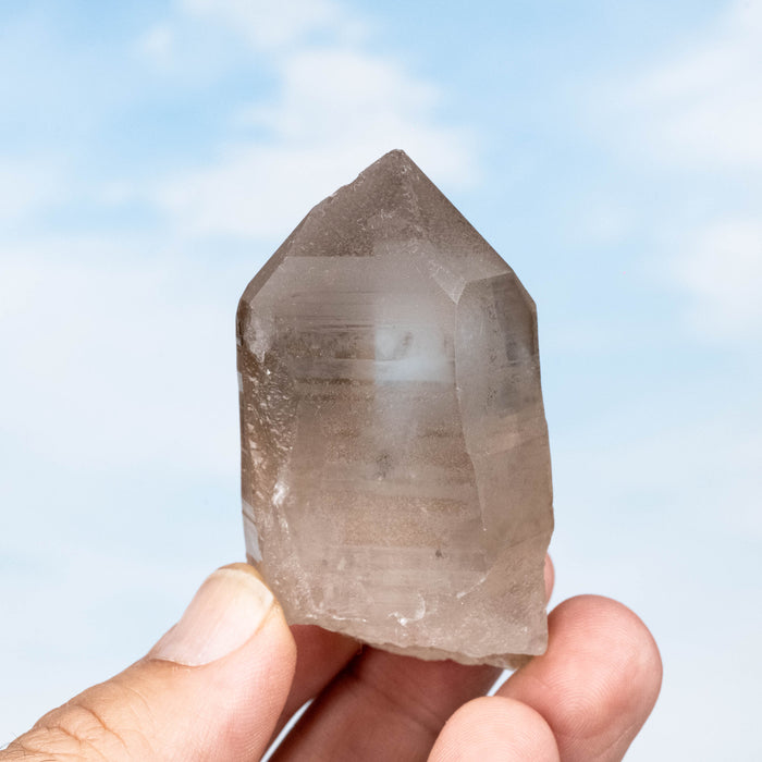 Smoky Lemurian Seed Quartz Crystal 103 g 67x38mm