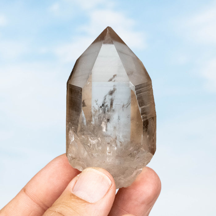 Smoky Lemurian Seed Quartz Crystal 114 g 71x38mm