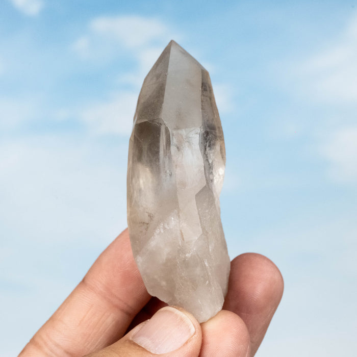 Smoky Lemurian Seed Quartz Crystal 82 g 76x37mm