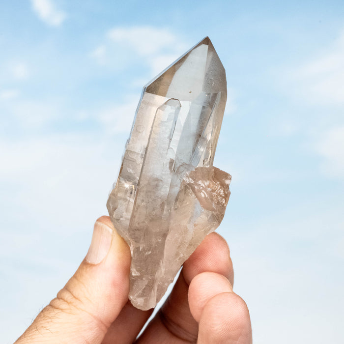 Smoky Lemurian Seed Quartz Crystal 136 g 92x44mm