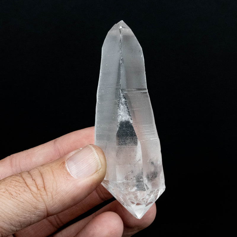 Lemurian Seed Quartz Crystal 84.33 g 86x37mm DT