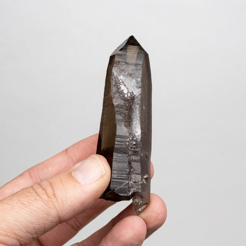 Smoky Lemurian Seed Quartz Crystal 94 g 89x33mm