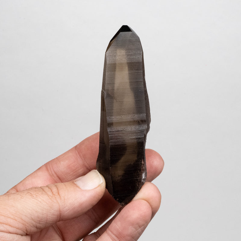 Smoky Lemurian Seed Quartz Crystal 98 g 98x30mm *Polished Faces