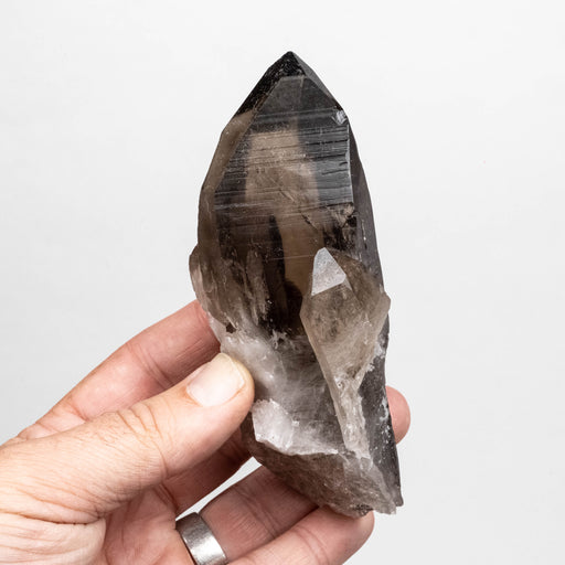 Smoky Lemurian Seed Quartz Crystal 287 g 131x54mm DT Self Healed - InnerVision Crystals