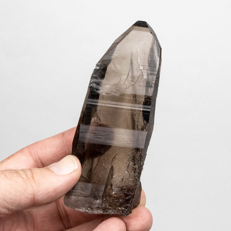 Smoky Lemurian Seed Quartz Crystal 151 g 109x46mm