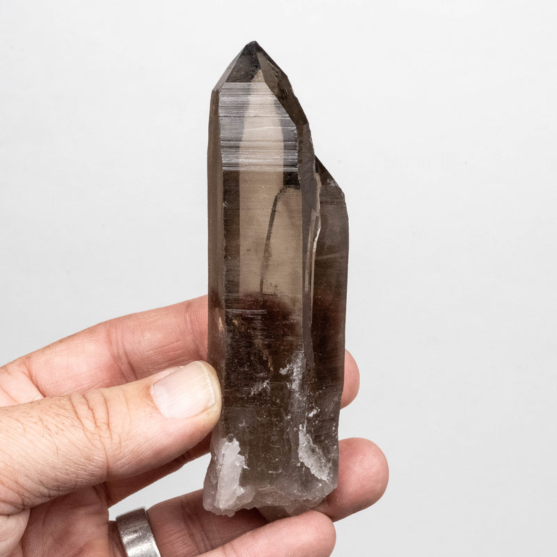 Smoky Lemurian Seed Quartz Crystal 146 g 119x33mm