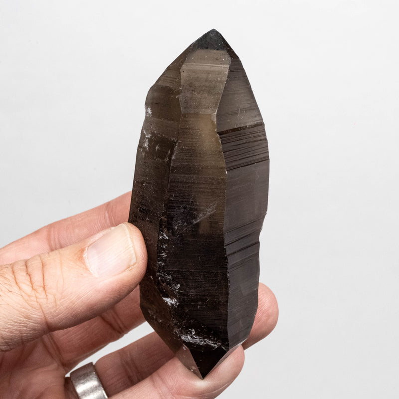 Smoky Lemurian Seed Quartz Crystal 167 g 98x42mm DT
