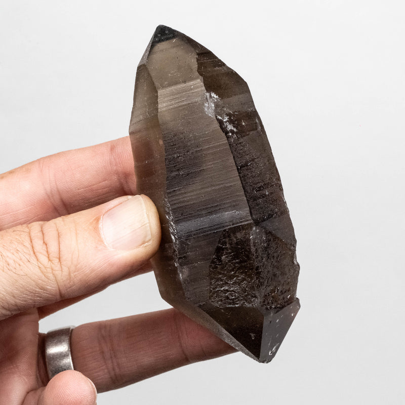 Smoky Lemurian Seed Quartz Crystal 167 g 98x42mm DT