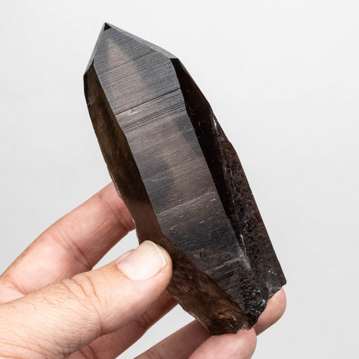Smoky Lemurian Seed Quartz Crystal 275 g 115x47mm - InnerVision Crystals