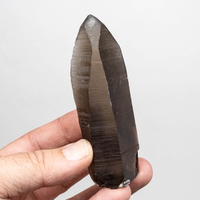 Smoky Lemurian Seed Quartz Crystal 128 g 97x35mm