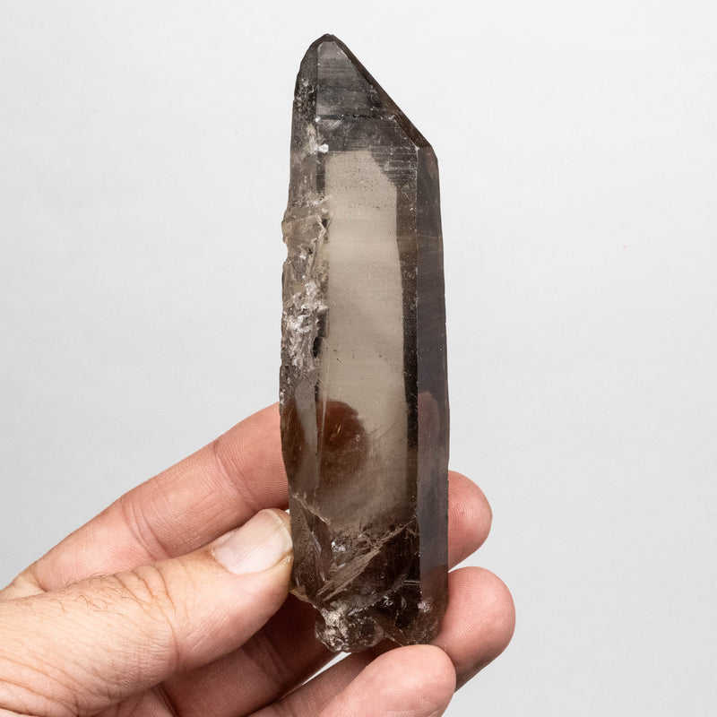 Smoky Lemurian Seed Quartz Crystal 129 g 114x30mm