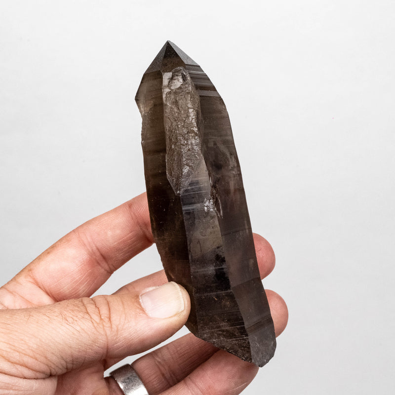 Smoky Lemurian Seed Quartz Crystal 182 g 117x38mm