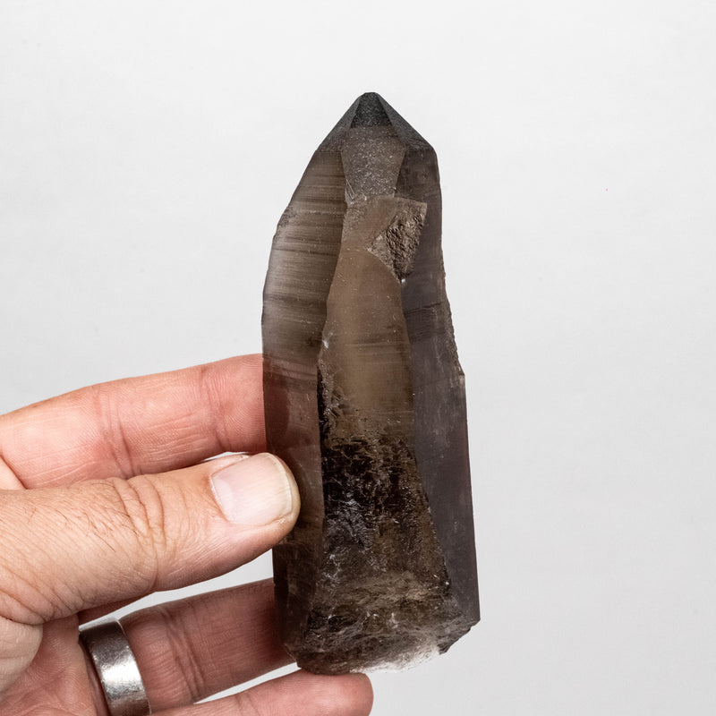 Smoky Lemurian Seed Quartz Crystal 182 g 117x38mm