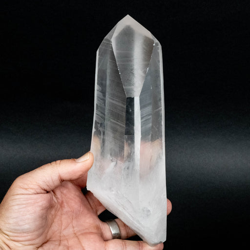 Lemurian Seed Quartz Crystal 1380 g 8.5"x3.4" Phantom - InnerVision Crystals