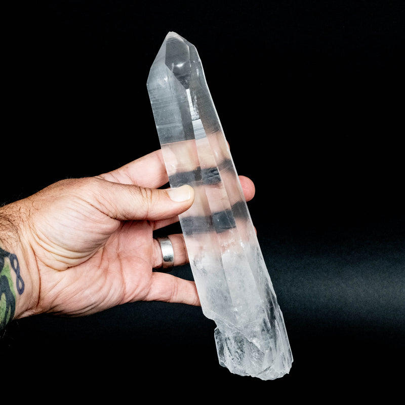 Lemurian Seed Quartz Crystal 756 g 9.5"x1.8"