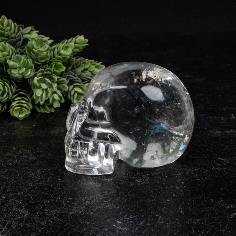 Lemurian Quartz Crystal Skull 397 g 79x62mm