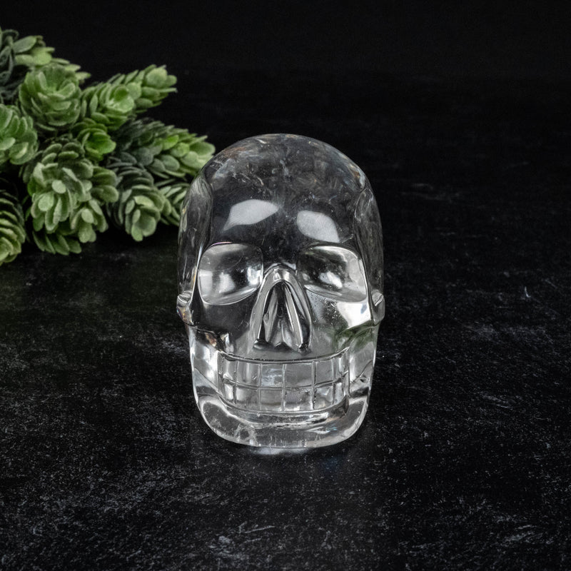 Lemurian Quartz Crystal Skull 397 g 79x62mm