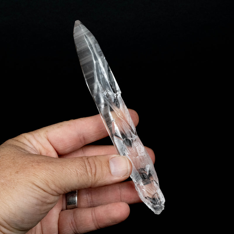 Lemurian Seed Quartz Crystal 79 g 154x21mm - InnerVision Crystals