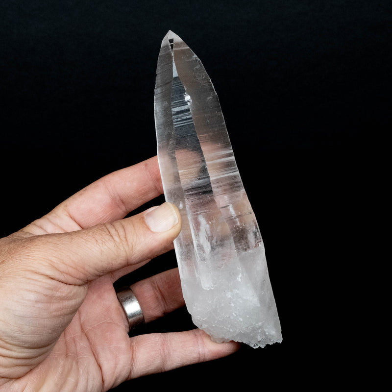 Lemurian Seed Quartz Crystal 282 g 150x43mm DT Self Healed