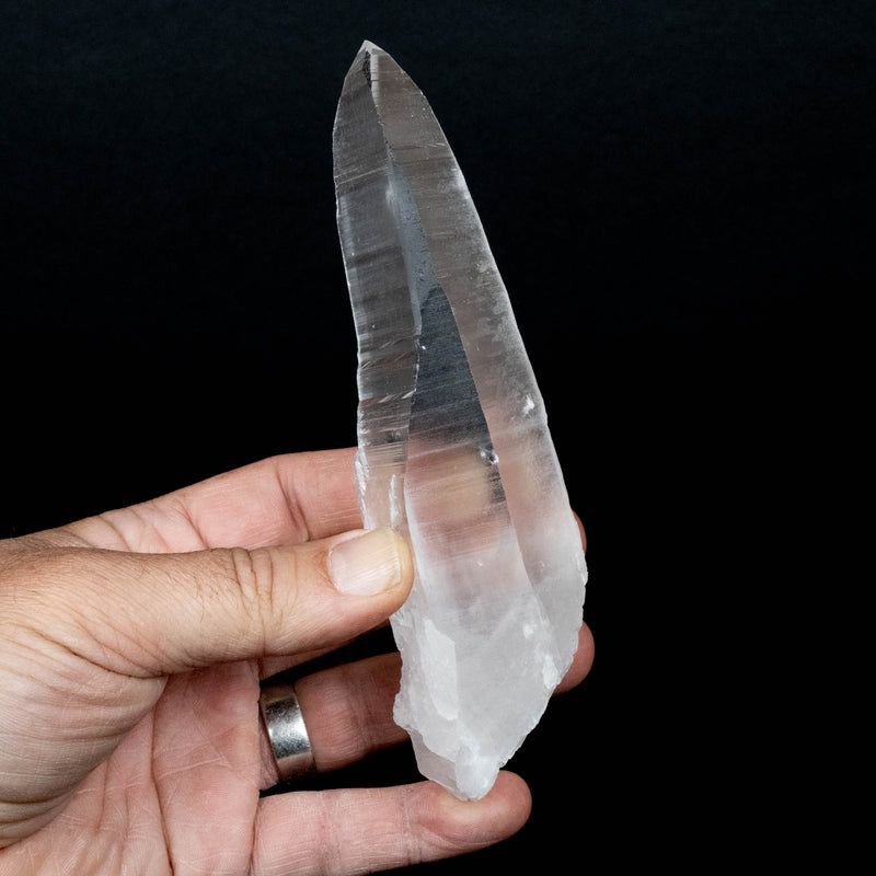 Lemurian Seed Quartz Crystal 282 g 150x43mm DT Self Healed