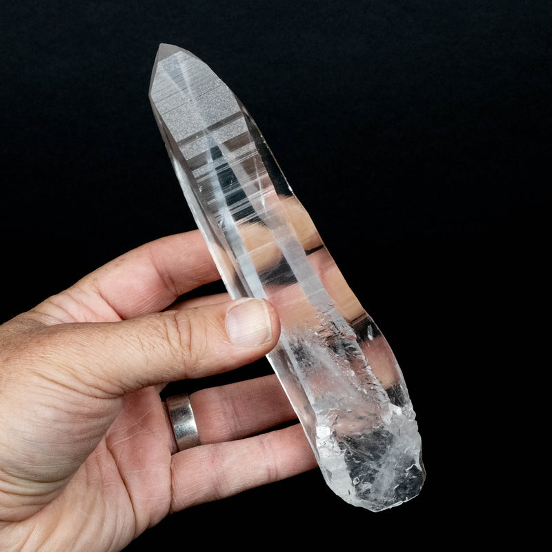 Lemurian Seed Quartz Crystal 320 g 176x41mm DT Self Healed