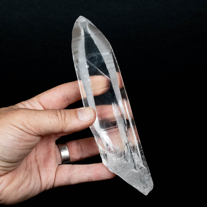 Lemurian Seed Quartz Crystal 320 g 176x41mm DT Self Healed