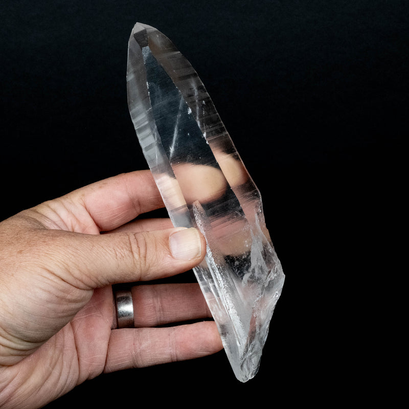 Lemurian Seed Quartz Crystal 320 g 176x41mm DT Self Healed