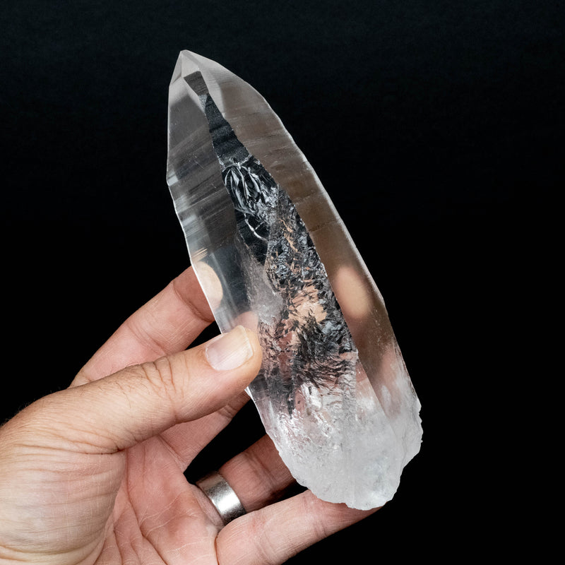 Lemurian Seed Quartz Crystal 432 g 151x48mm