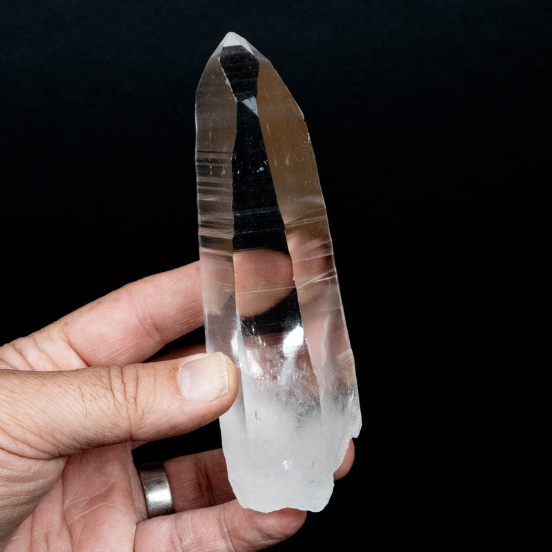 Lemurian Seed Quartz Crystal 278 g 137x41mm