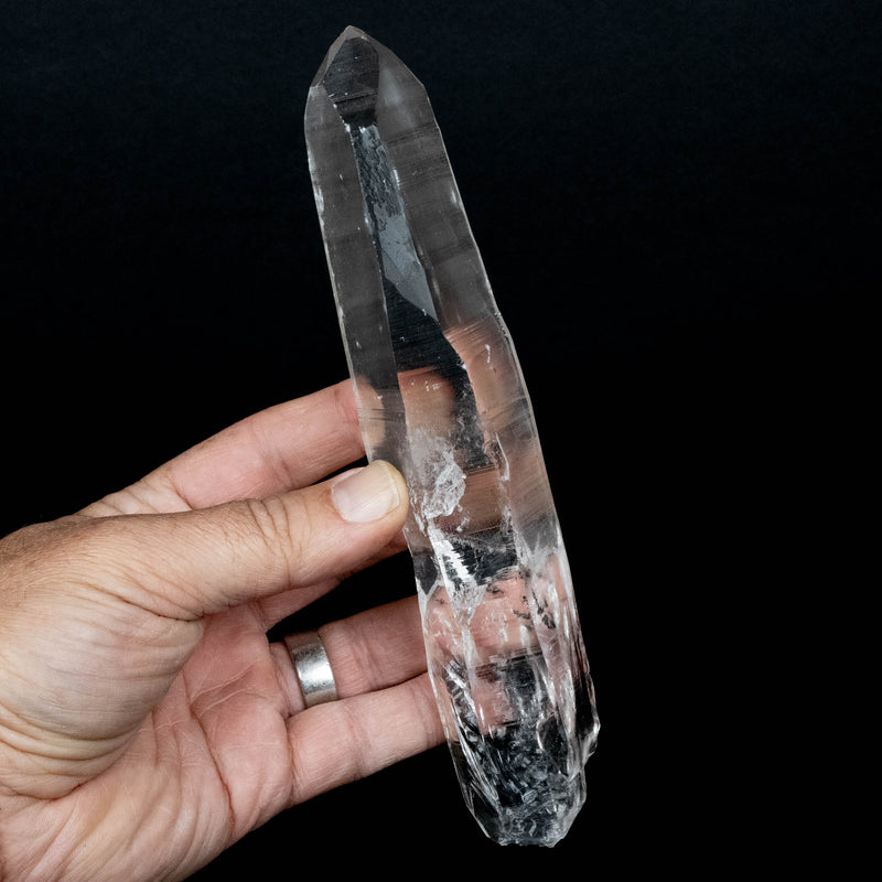 Lemurian Seed Quartz Crystal 336 g 193x40mm