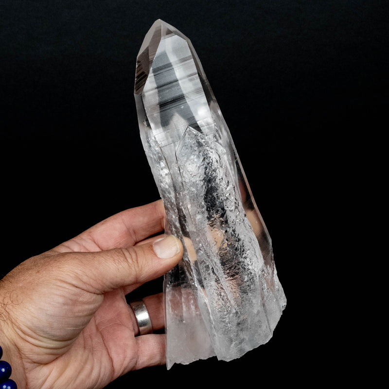 Lemurian Seed Quartz Crystal 830 g 206x81mm
