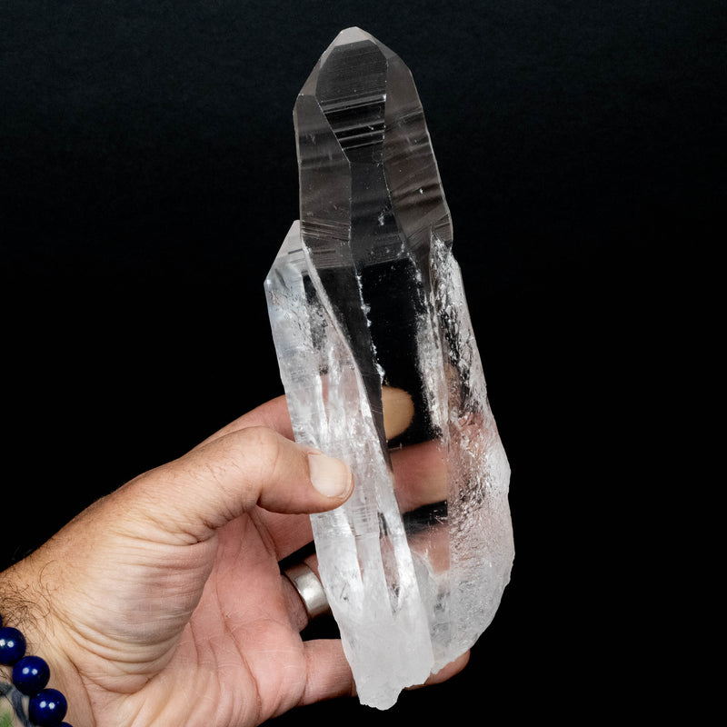 Lemurian Seed Quartz Crystal 830 g 206x81mm