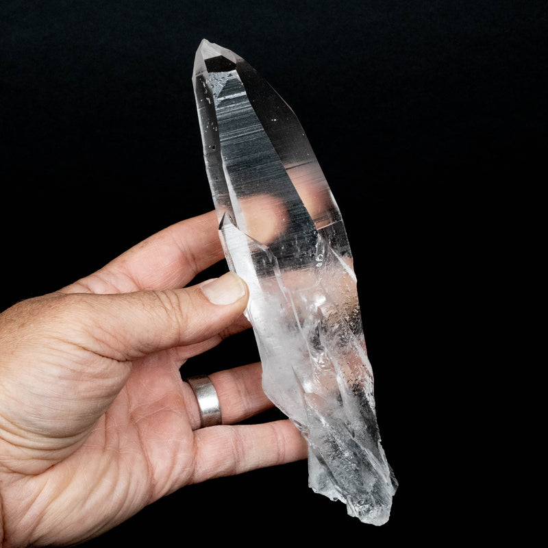 Lemurian Seed Quartz Crystal 404 g 197x45mm