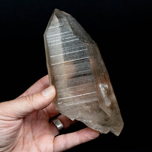 Lemurian Seed Quartz Crystal 832 g 171x74mm DT *SMOKY - InnerVision Crystals