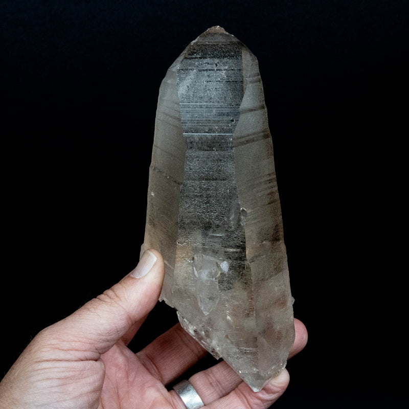 Lemurian Seed Quartz Crystal 832 g 171x74mm DT *SMOKY