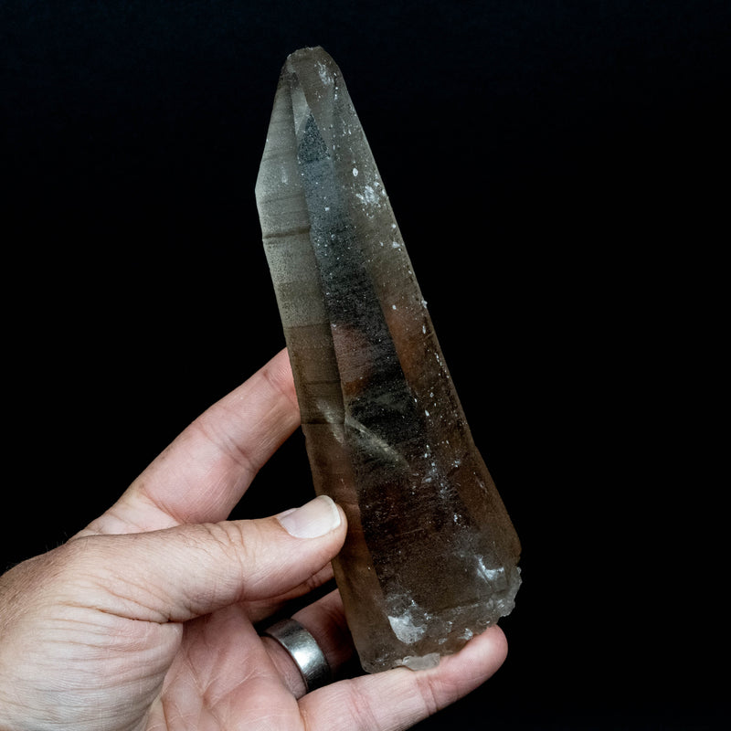 Lemurian Seed Quartz Crystal 389 g 158x51mm *Smoky