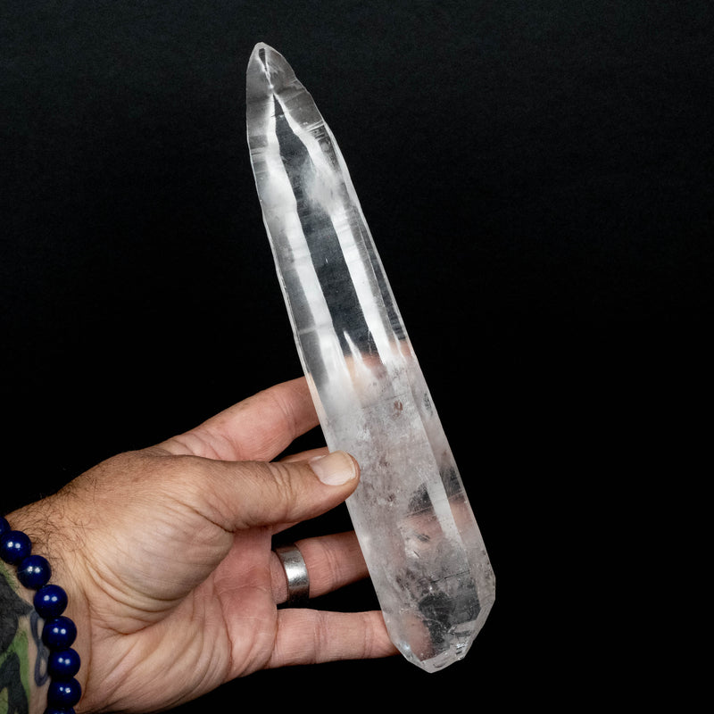 Lemurian Seed Quartz Crystal 430 g 9.5x1.6in DT