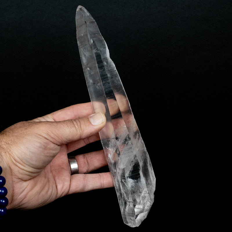 Lemurian Seed Quartz Crystal 430 g 9.5x1.6in DT