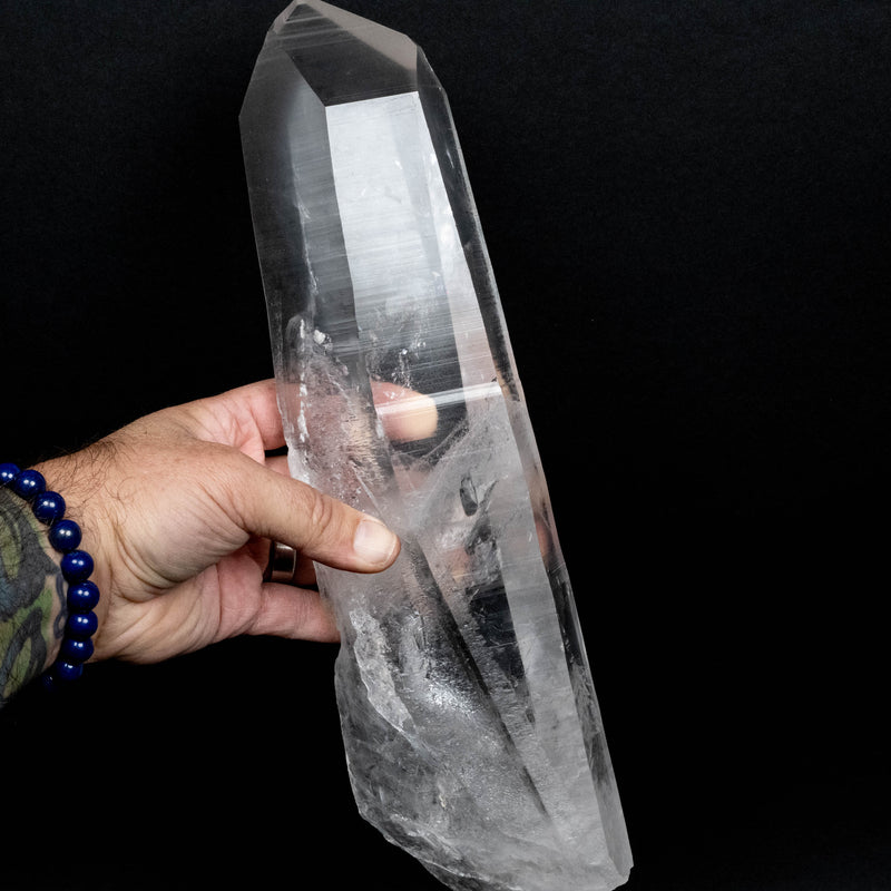 Lemurian Seed Quartz Crystal 2670 g 14.25x3.7in Phantom