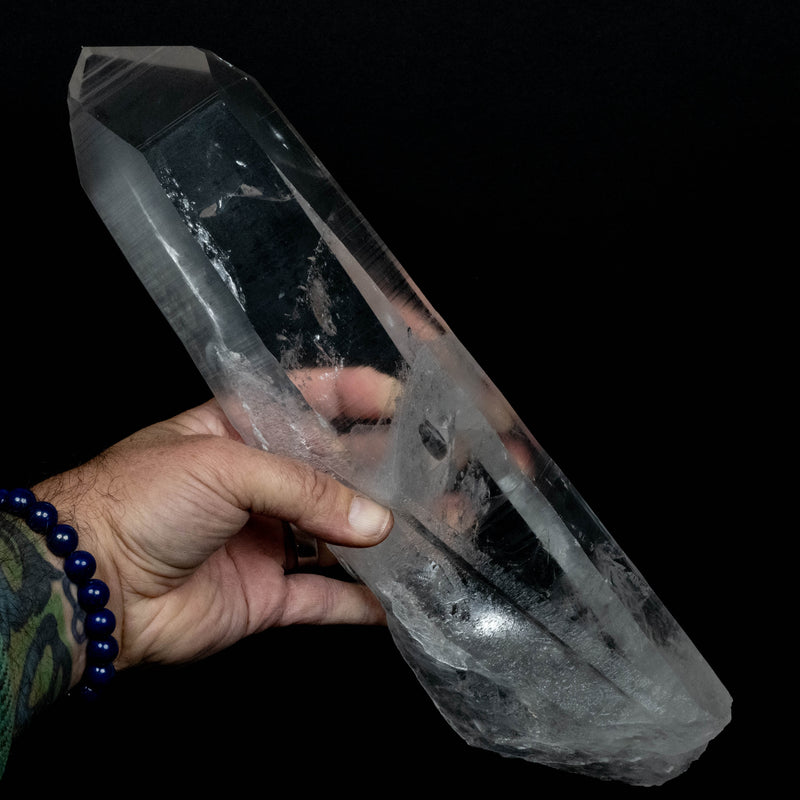 Lemurian Seed Quartz Crystal 2670 g 14.25x3.7in Phantom
