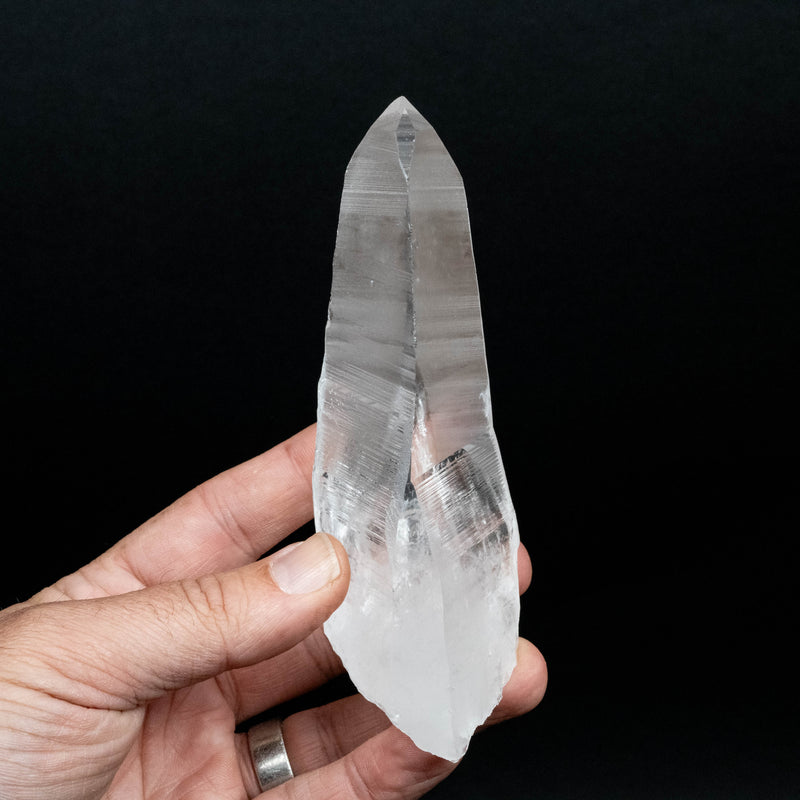 Lemurian Seed Quartz Crystal 274 g 139x55mm