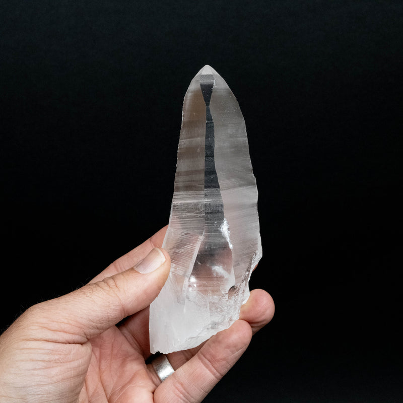 Lemurian Seed Quartz Crystal 274 g 139x55mm
