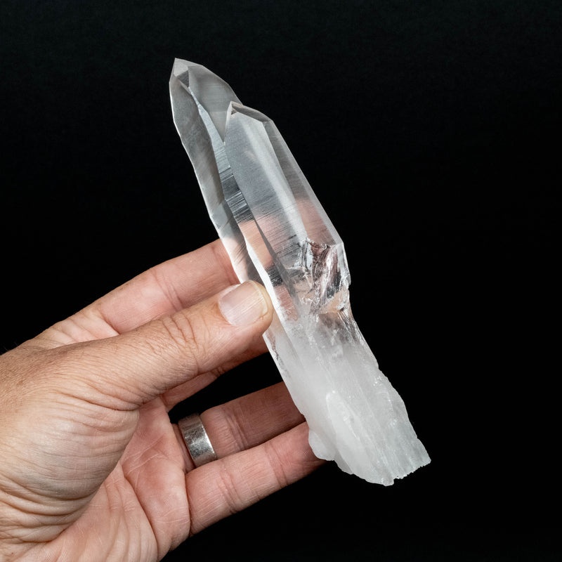 Lemurian Seed Quartz Crystal 240 g 161x35mm