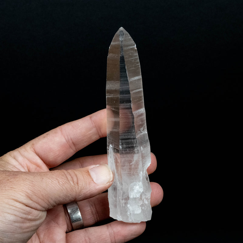 Lemurian Seed Quartz Crystal 131 g 134x31mm