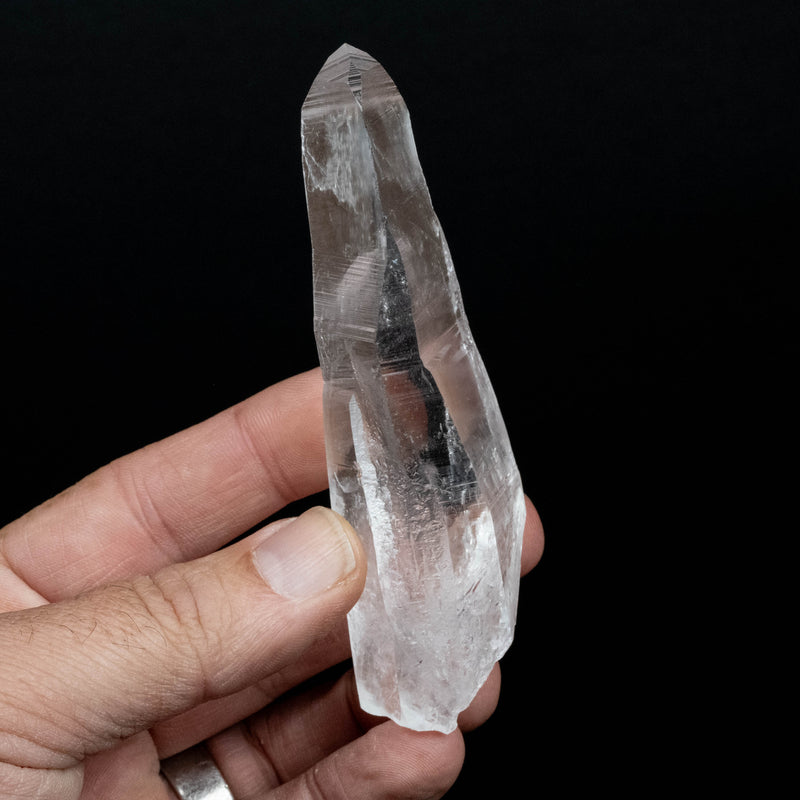 Lemurian Seed Quartz Crystal 90 g 107x30mm